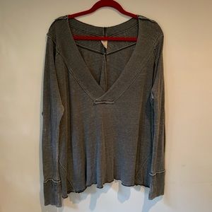Free People comfy oversized long sleeve top